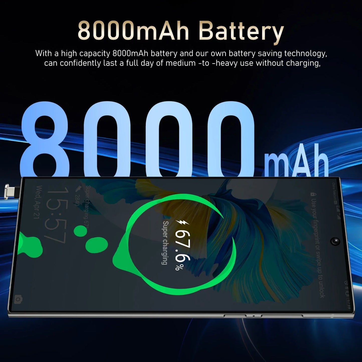 NEW S27 Ultrar 5 Colors Ultra Original Intelligent 5G Global Version Dual Card Dual Standby System 7.3inch 8000mAh Battery Android 14,  22 G + 2T