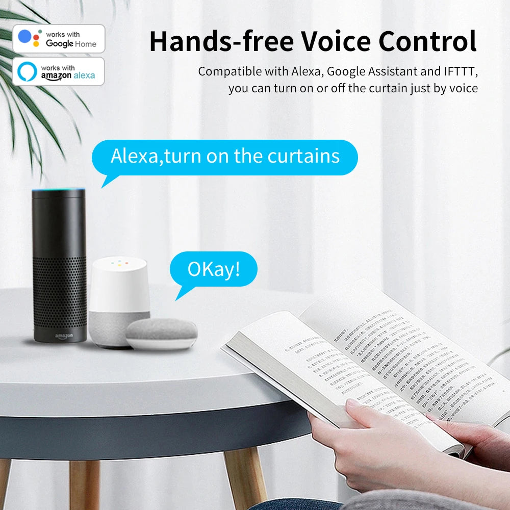 Generation 3 Shorter TUYA life WiFi/ZIGBEE Smart Electric Curtain Motor Intelligent Support Voice Control Alexa Google Assistant
