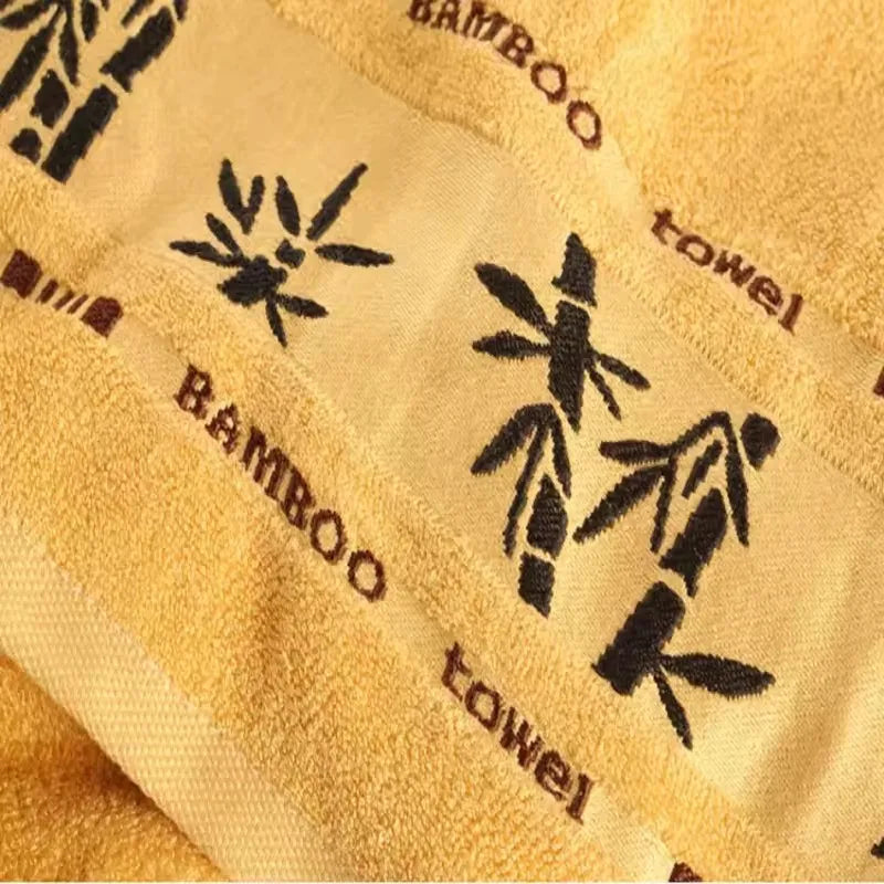 NEW 4-6 PCS Set 100% Bamboo Fiber Towels Sets Home Bath Towels Adults Face Towel Thick Absorbent Luxury Bathroom Towels Seaside Beach Shower Bathroom Hotel Towels