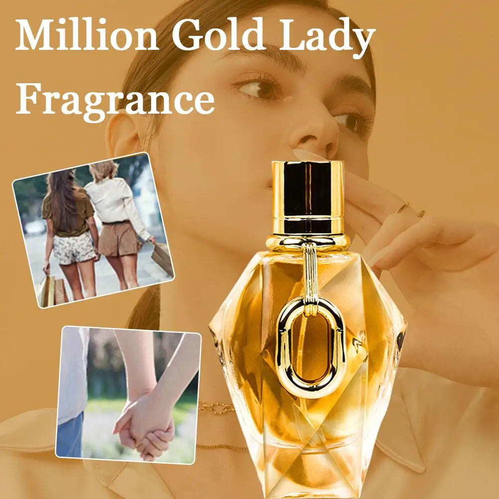 Original MILLION GOLD 100ml Fragrance For Women Perfume Woody Floral Scent Fresh Eau De Toilet Parfum Daily Date Charm Body Spray Lady Perfume