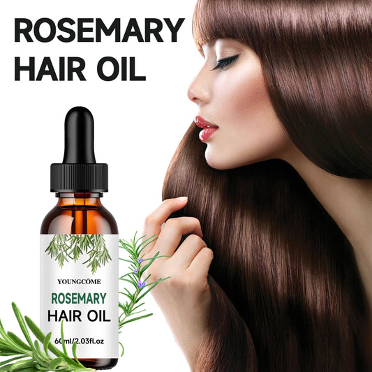 3 PCS Set Veganic Rosemary Hair Oil for Hair Growth, Anti Hair Loss, Repair Damaged & Dry Hair, Nourishing Treatment Therapy Women Men Hair Care Korean Supplies
