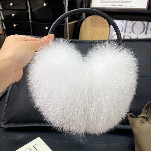 New Winter Real Fox Fur Earmuffs 14 Colors for Women Natural Fox Fur Scarves Dual use Genuine Warmer Plush Earmuff Outdoor Solid Fur Scarf