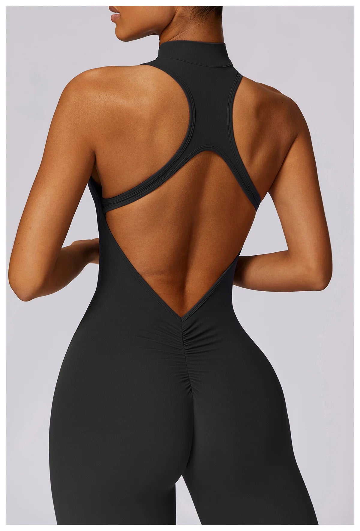 Gym Romper V-Butt Backless Set Fitness Bodysuit Siamese Sportswear Women Jumpsuit Buttery-Soft One-Piece Playsuit Yoga Suit