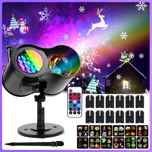 New Arrival Christmas New Year Eve LED Lamp Party Lights 15W Stage Lighting Holiday Outdoor Christmas Projector Waterproof Lamps