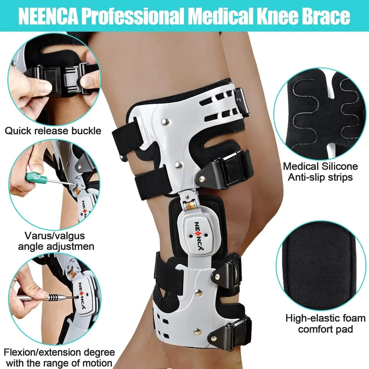 Unloader Knee Brace Support for Arthritis Pain Osteoarthritis Cartilage Defect Repair Avascular Necrosis