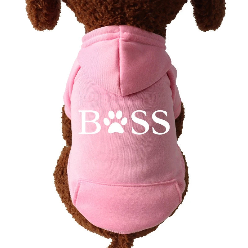 BOSS Design XS-2XL Pet Dog Hoodies Cool Dogs Clothes For French Bulldog Dogs Pullover Sweatshirt Coats Small Medium Dogs Chihuahua