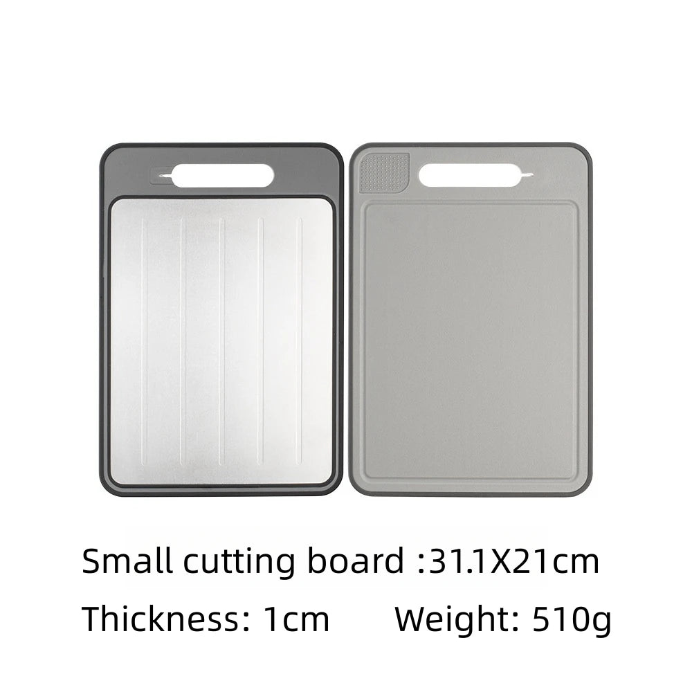 Kitchen Thawing Large Size Cutting Board Defrosting Function Physical Thawing Chopping Board Kitchen Garlic Grinding Tools Knife Sharpener Kitchenware Accessories