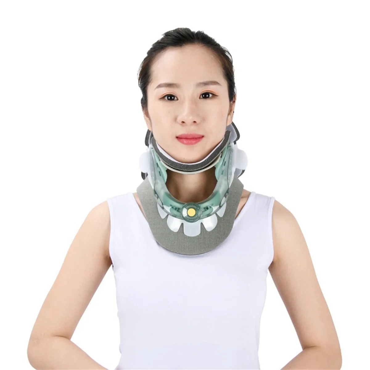 BIG SALE Cervical Traction Device Neck Corrector Cervical Collar Neck Stretch Protector Spine Fixation Support Brace Neck Braces Health Care Accessories