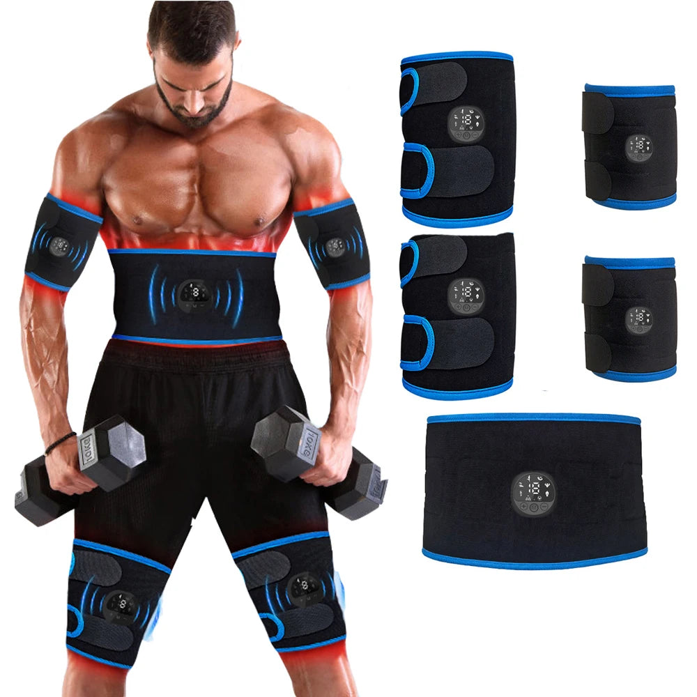 EMS Muscle Stimulator Abdominal Toning Belt Fitness Training Gear Waist AB Trainer Workout Equipment Body Slimming For Mem Women