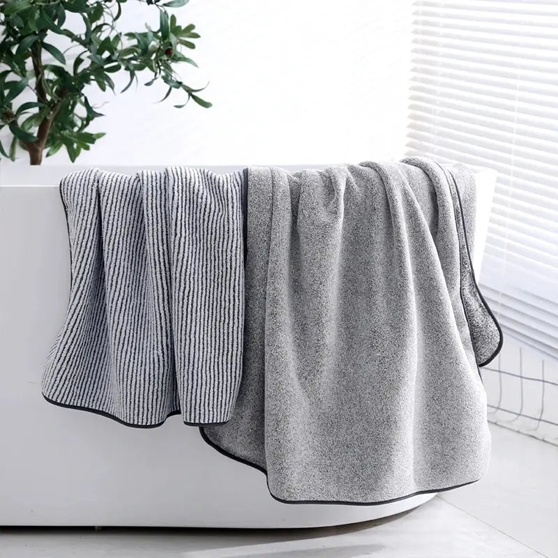 Bamboo Thickened Bath Towels for The Body Microfiber Towel for Gym Sports Shower Robe for Spa Bath Home