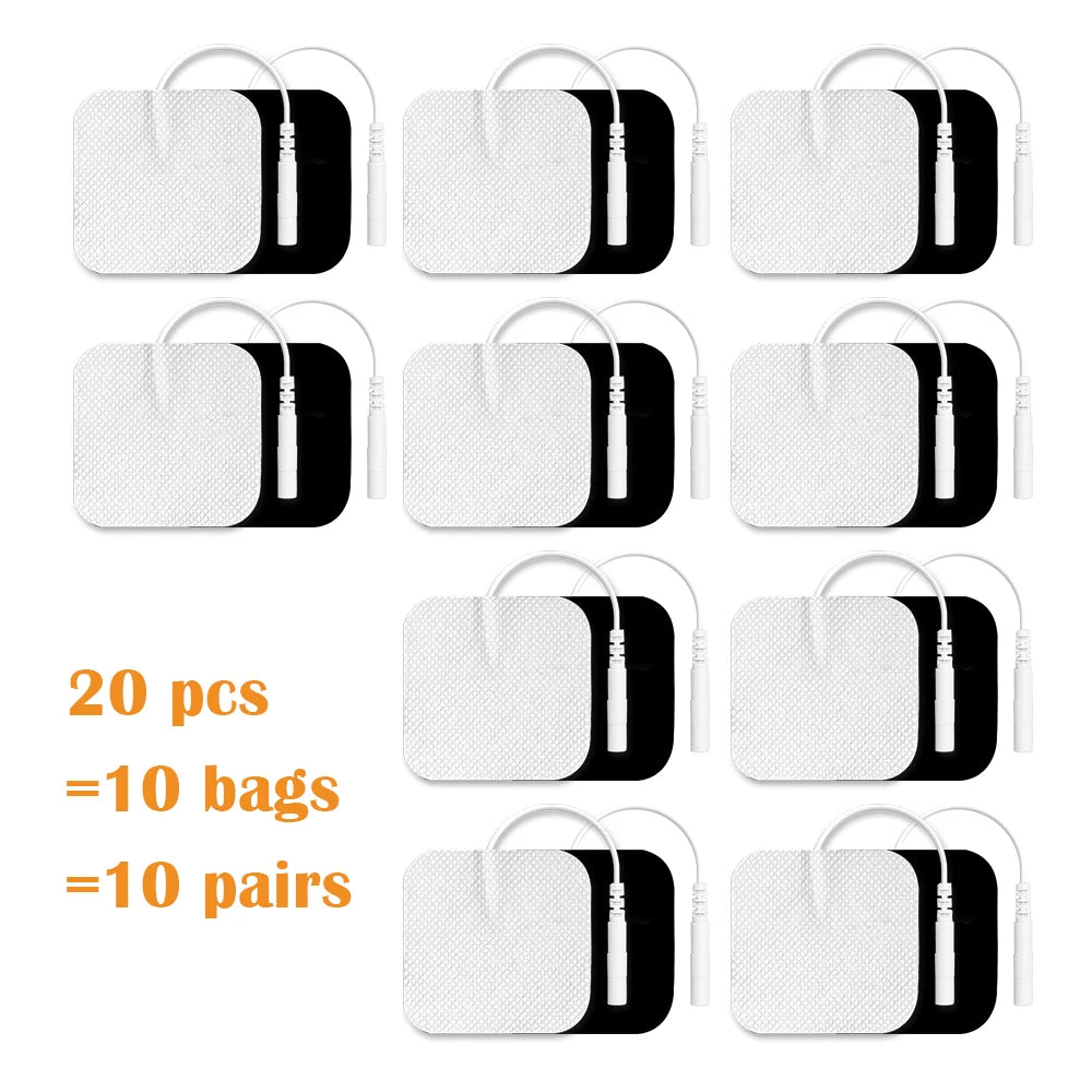 12 Modes + 20 Electrode  Pads Bags Electric Acupuncture EMS Tens Muscle Stimulator 30 Intensities Therapy Pulse Body Massager Electro Health Care Machine