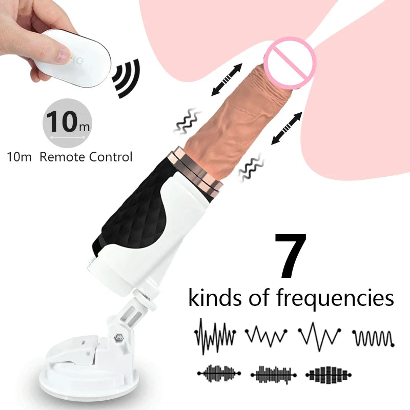 Adult Automatic Sex Machine Rotating Dildo Vibrator Female Sex Toys For Women Vagina Masturbation Remote Control Penis G-spot Massager