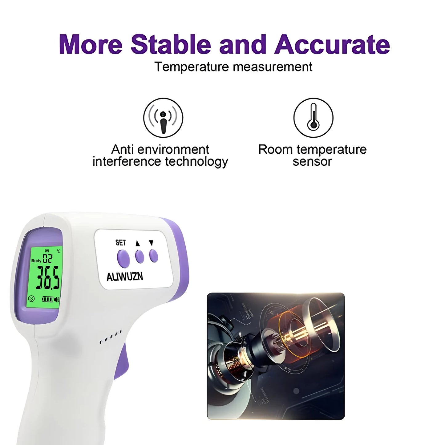 NEW Medical Fever Infrared Thermometer Digital Non-Contact Laser Thermometer Body Baby Adult Forehead Temperature Fever Measure Health Care Accessories