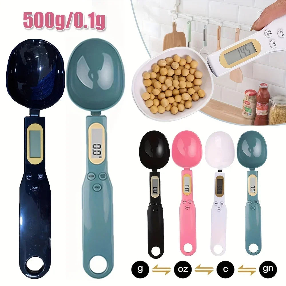 1pc 500g/0.1g Electronic Measuring Spoon Electronic Scale Household Dog Food Scale Feeding Spoon - Dog/Cat Feeder Pet Food Scale