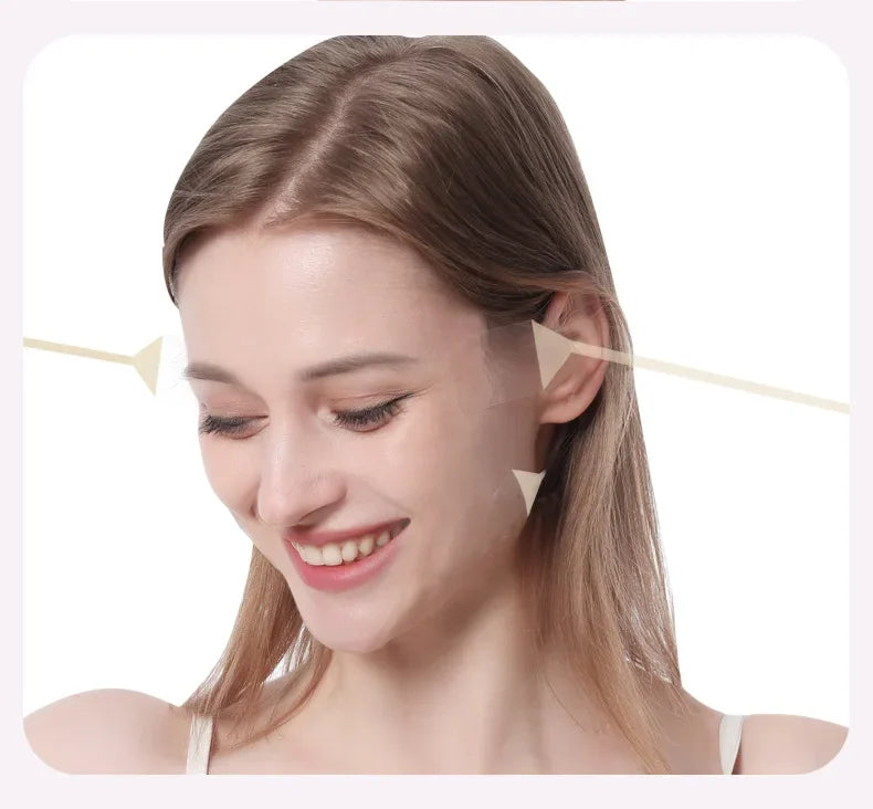 NEW 20PCS + 4 Ropes Set Black/Beige Color Face Stickers Neck Eye Lifter Sticker Wrinkles Removal Anti Aging Patch  Face Lift Tape Invisible Facial Slimming Tape Wrinkle Removal Sticker Women Beauty Salon Supplies