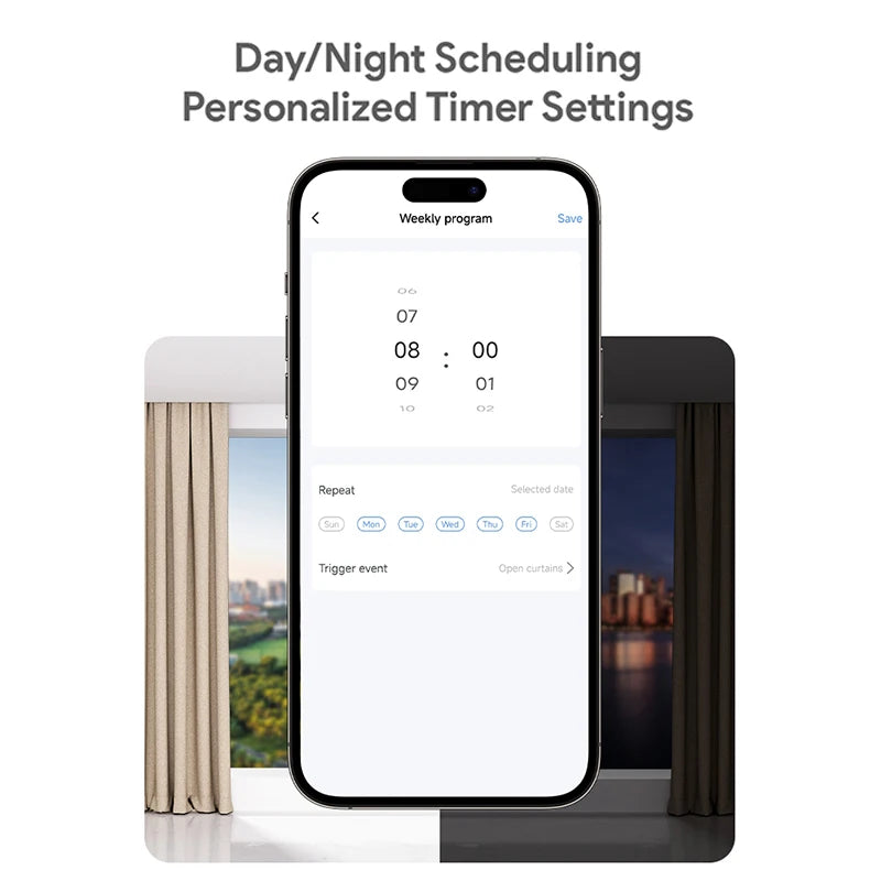 Robot Curtain Motor with Hooks Bluetooth/Zigbee APP Control Smart Device Drapes Curtain Pusher Robot TUYA Rail Curtain Robot Support Voice Control Home Smart Life Devices