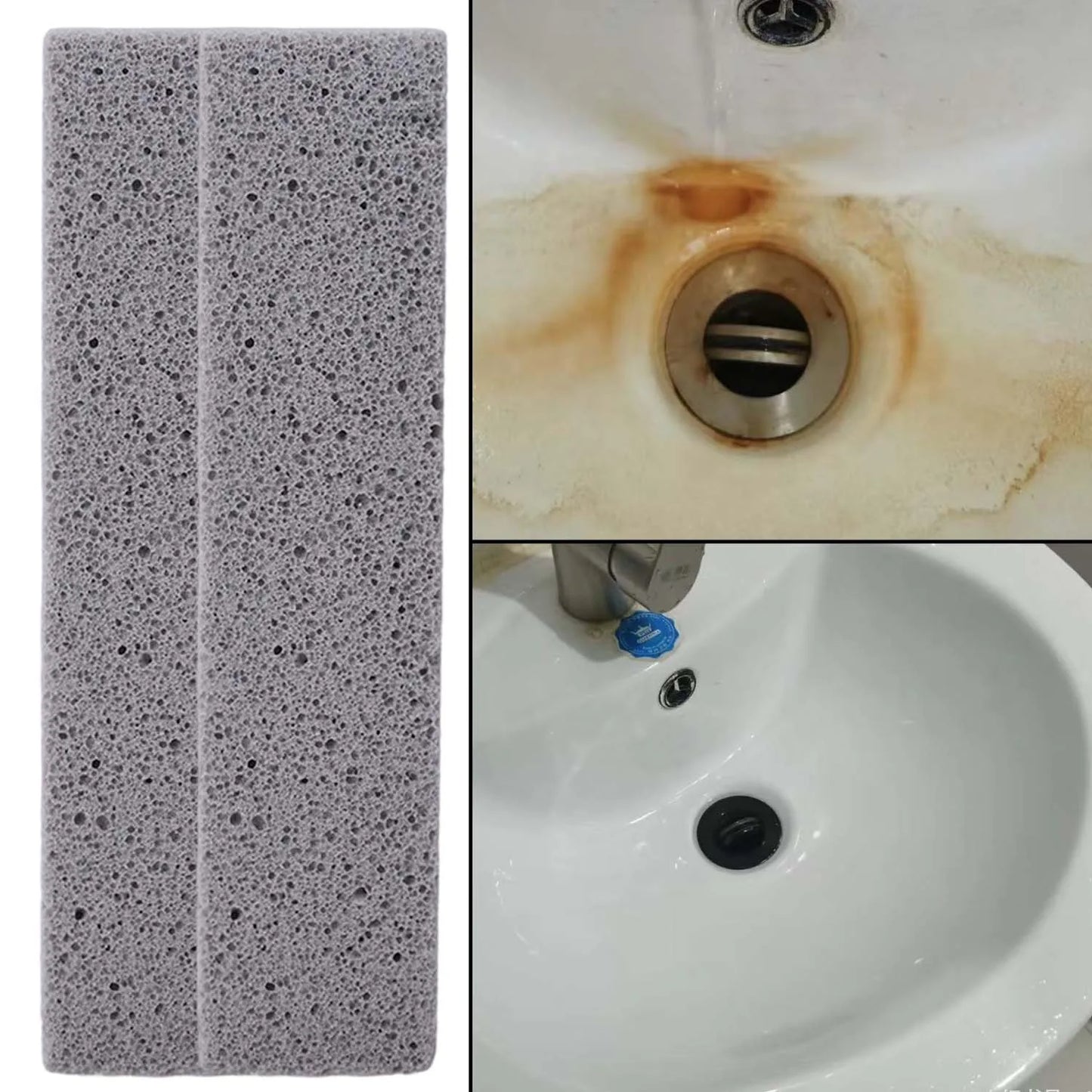 20 PCS Set Top Quality Toilet Cleaning Pumice Stone Water Stain Cleaning Pumice Stain Removal Scouring Pad for Home Kitchen Sink Bathtubs Pool Hygiene Tools