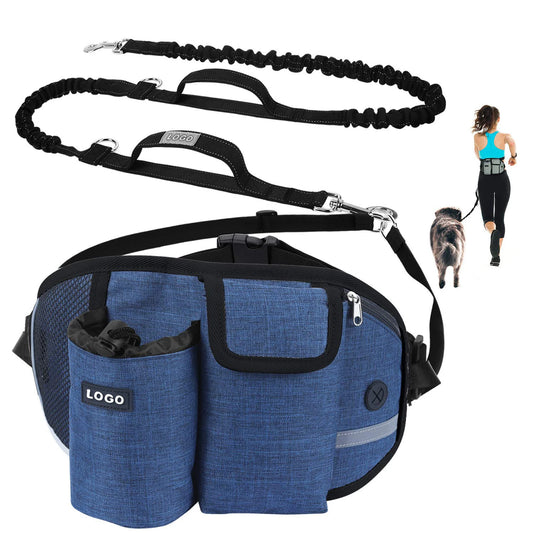 Multi-Functional Sports Running Fitness Training Dog Waist Bag Outdoor Pet Fanny Pack With Leash