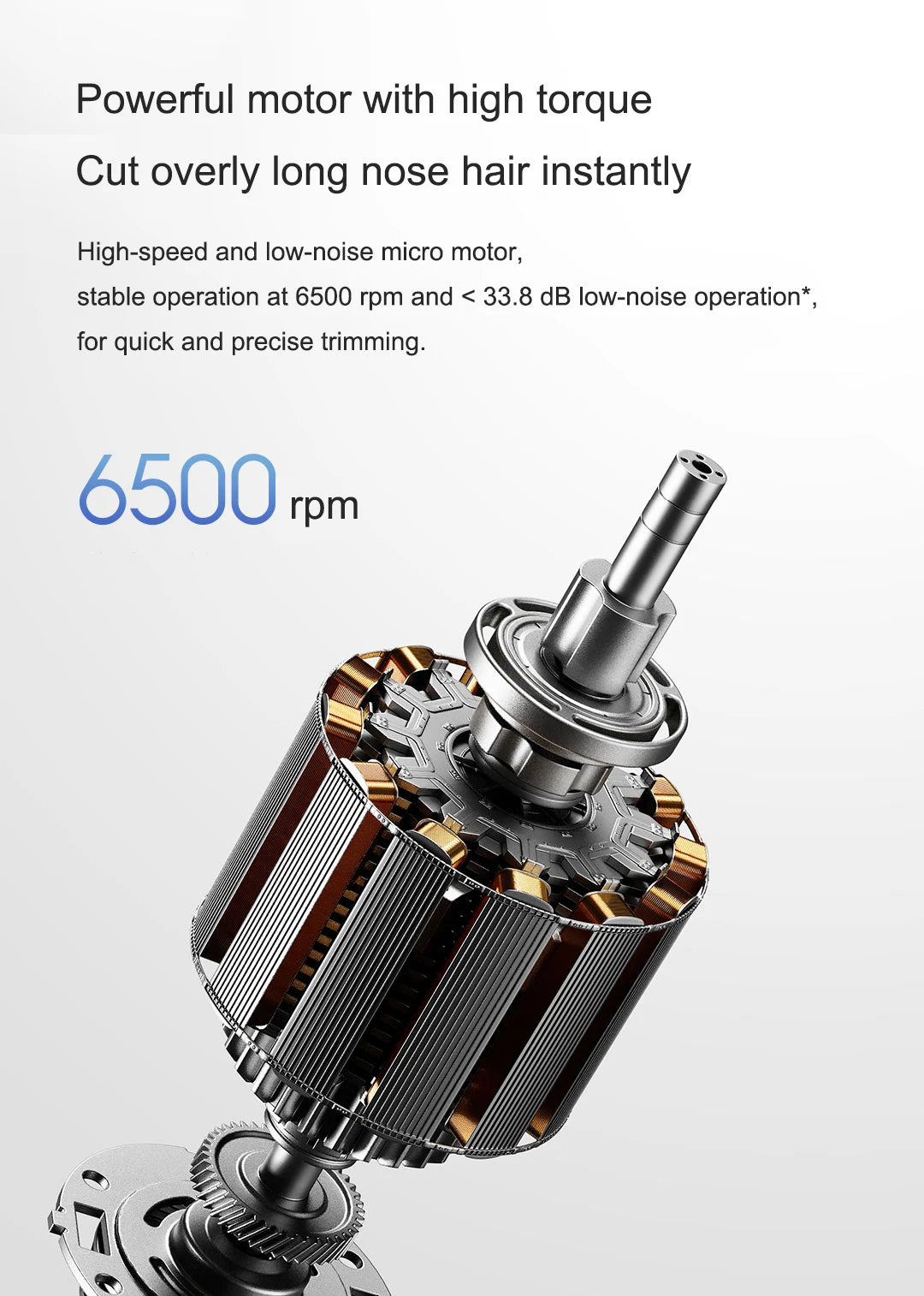 NEW XIAOMI Electric Nose Hair Trimmer Portable Nose Ears Hair Eyebrow Trimmer  Accessories for Women Men Rechargeable Painless Clipper Hair Care Supplies