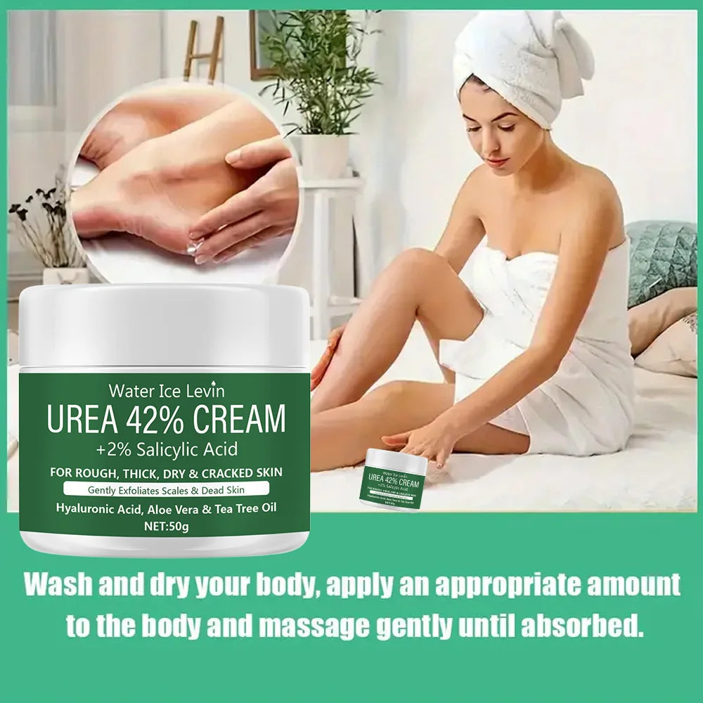 New  2 PCS Set 42% Urea Cream + 2% Salicylic acid Foot and hand Moisturizer, Deep Moisturizer and Nourishing Moisturizer Callus Remover Feet Hands Wax Diabetic Foot Care