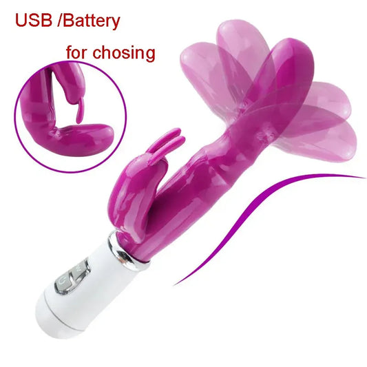 Adult Female rabbit vibrator simulation penis second orgasm stimulation masturbation massager shared adult sex toys for men and women