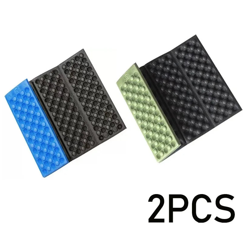 2 PCS Set Folding Mat Outdoor Mat Picnic Blankets Camping Foam Pad Waterproof Foam Seat for Picnic Hiking Backpacking Mountaineering