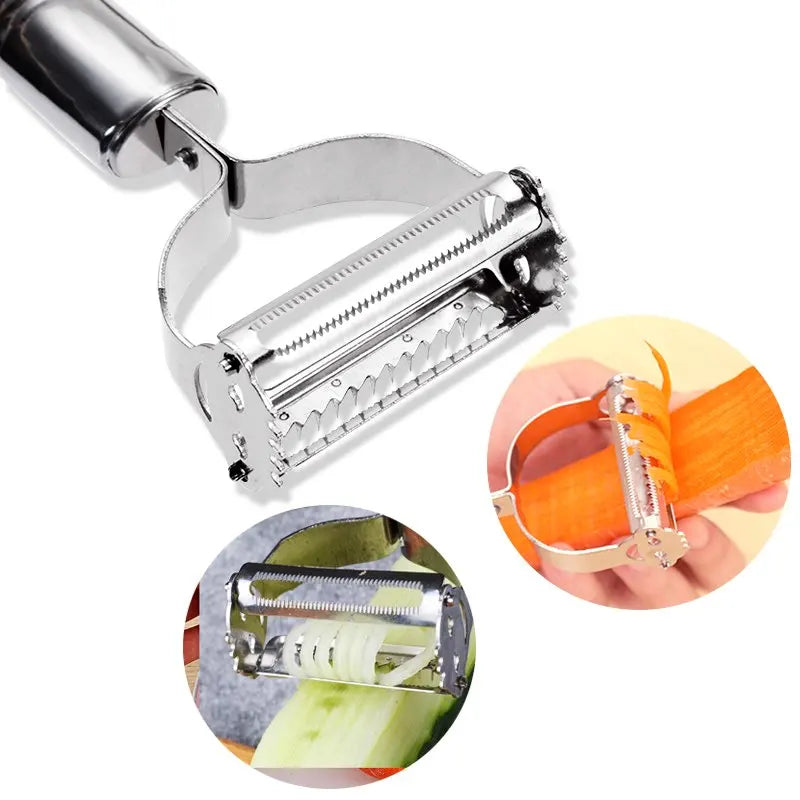 High Quality Stainless Steel Potato Cucumber Carrot Grater Julienne Peeler Vegetables Fruit Peeler Vegetable Slicer Home Kitchen Accessories
