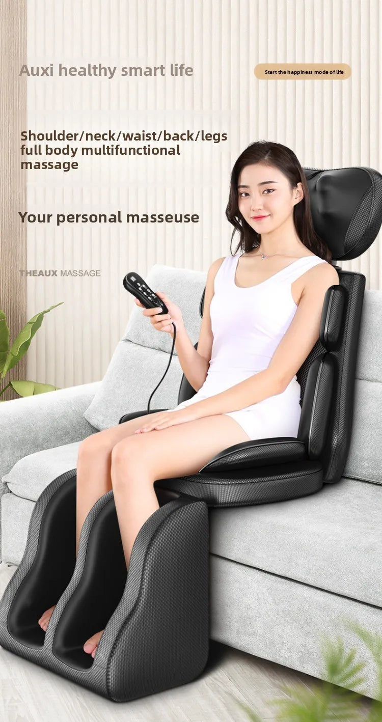 Korean Full Body Massager Cervical Back Waist Multifunctional Massage Chair Cushion Home Shoulder and Neck Kneading Instrument System