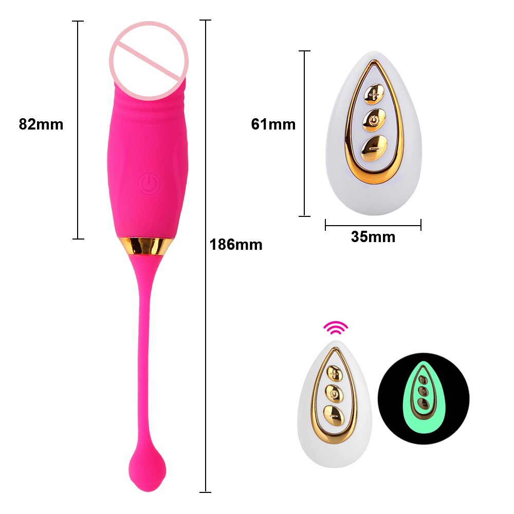 Wireless Dildo Vibrator For Women Clitoris Nipple Vaginal Ball Anal Plug Realistic Penis Female Masturbator Sex Toy Erotic Goods