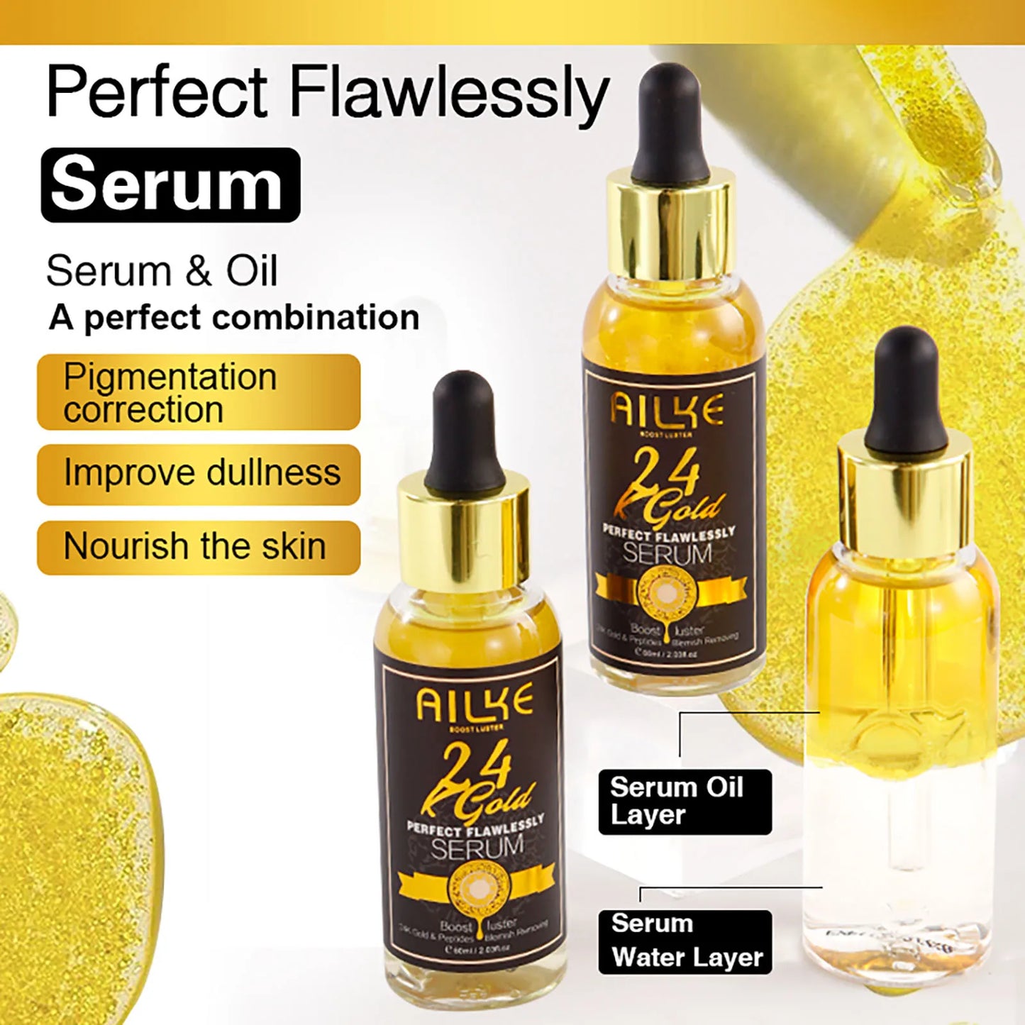 NEW Arrivals Korean 24K Gold Set Turmeric +Vitamin C+ Glutathione Flawlessly Skin Care Kit, Whitening, Reduce Dark Spots, Pigmentation, Wrinkles, Moisturize, For All Skin Types