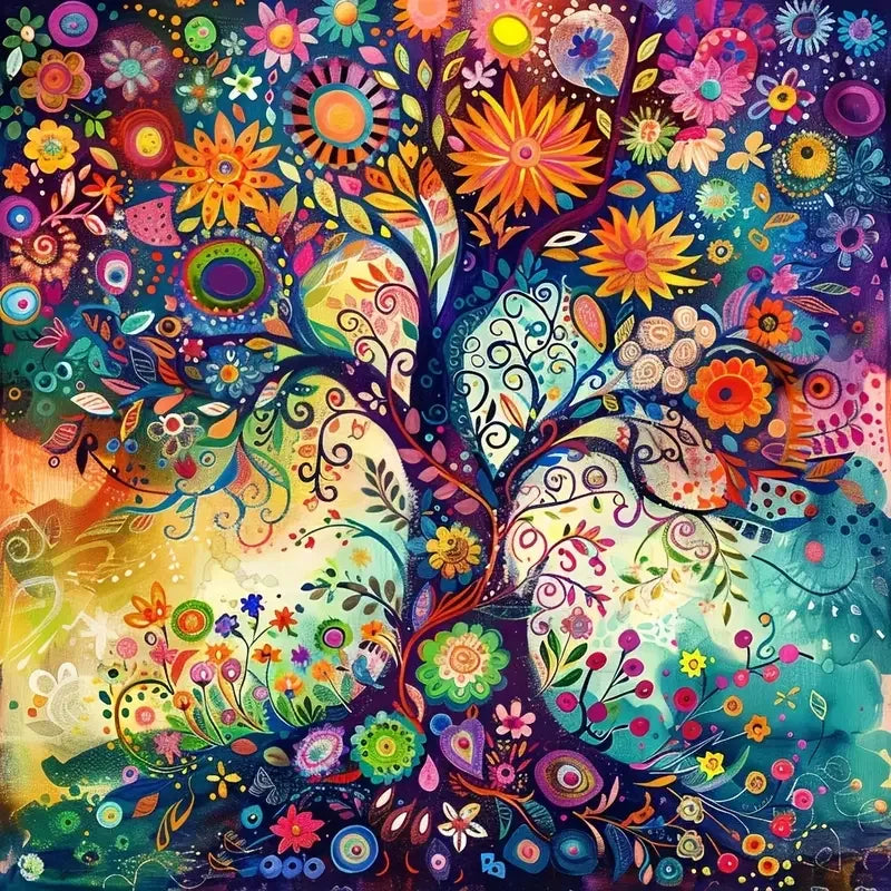 Diamond Painting Tree Rhinestones Art Embroidery 5D Diy Full Round Square Drills Handicraft Landscape Artwork Home Living Room Decoration Supplies