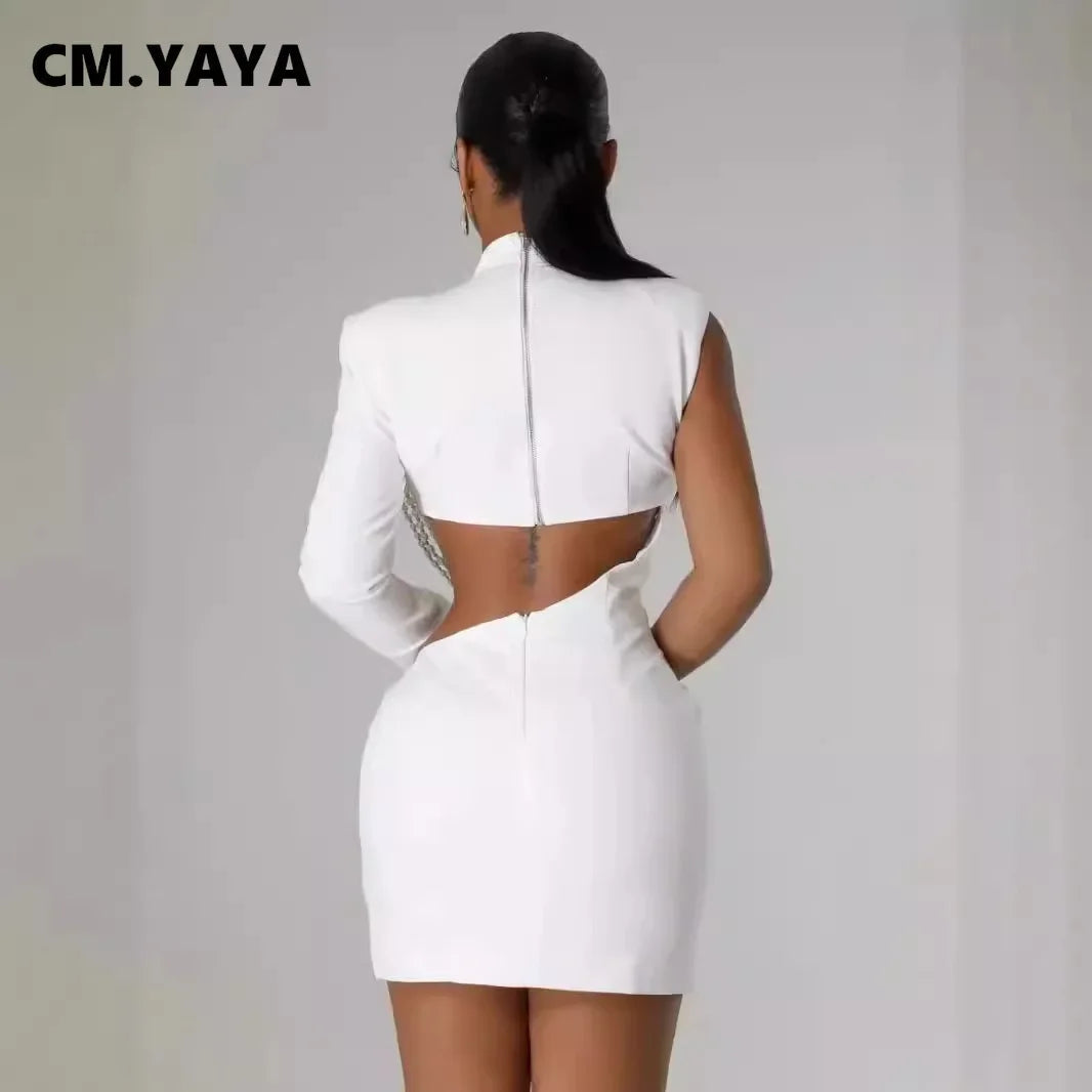 NEW Luxury Women Female White Full Sleeve Elegant O-neck Mini Dress Summer Evening Beach Party Pearl String Sexy Streetwear  Night Club Party Dresses Girls Ladies Luxury Fashion Clothing Supplies