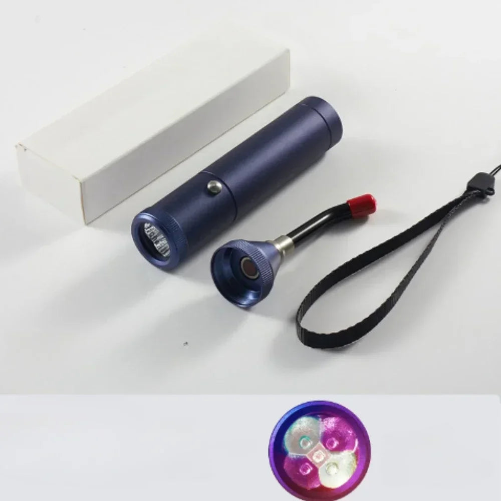 Professional  Red Blue Light LED Physiotherapy Flashlight Canker Sore Treat Devices Light Therapy Devices Lip Nose Ears Body Muscles