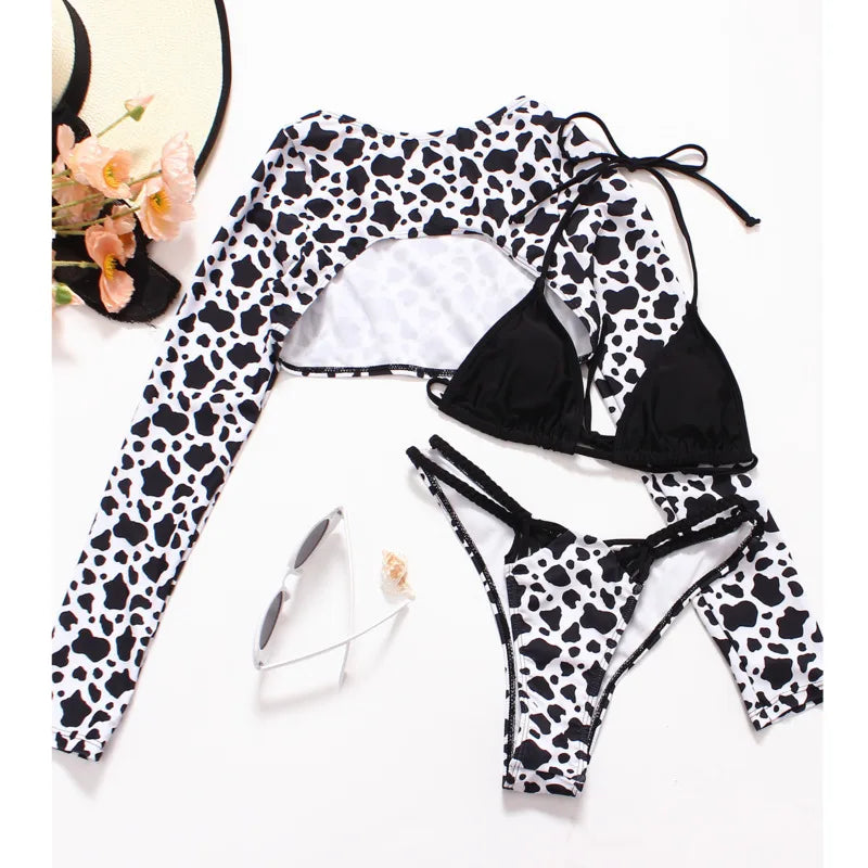 Sexy Bikinis Women's Leopard Swimwear Female Swimsuit Swimming Bathing Suits Brazilian Bikini Set Beachwear Bather Summer