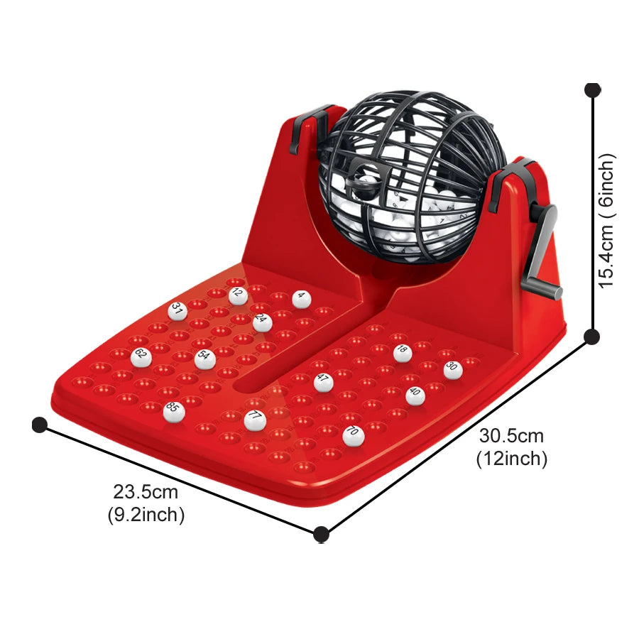 NEW Bingo Lottery Game Mini Simulation Lottery Toys Draw Machine Parent-child Fun Interactive Lottery Board Bingo Set Gifts