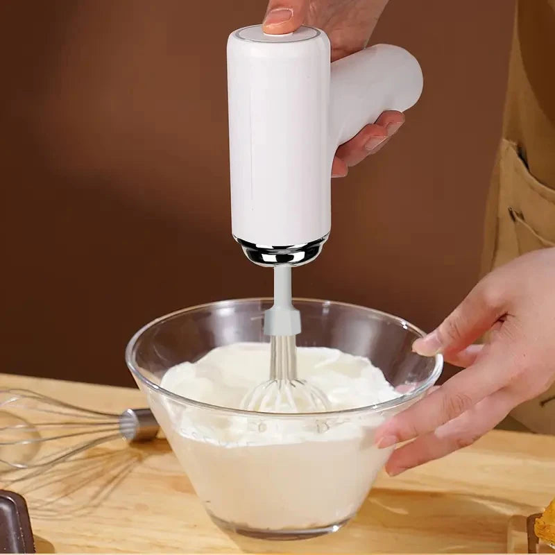 Electric Mixer, Milk Frother, Handheld Egg Beater, Portable Beverage Coffee Machine, Cake Cream Machine, Kitchen Batter Mixer Household Cooking Accessories Home Appliances