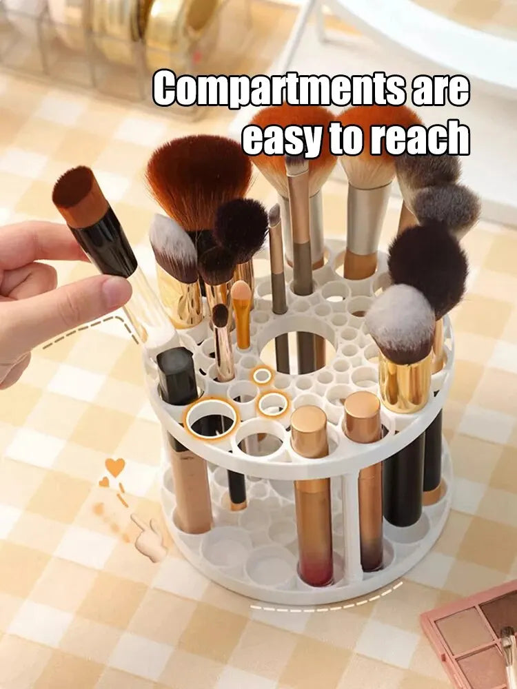 NEW Arrivals Make Up Brush Storage Rack Desktop Cosmetics Storage Rack Lipstick Makeup Brush Storage Dressing Table Sorting Storage Box Cosmetics Accessories