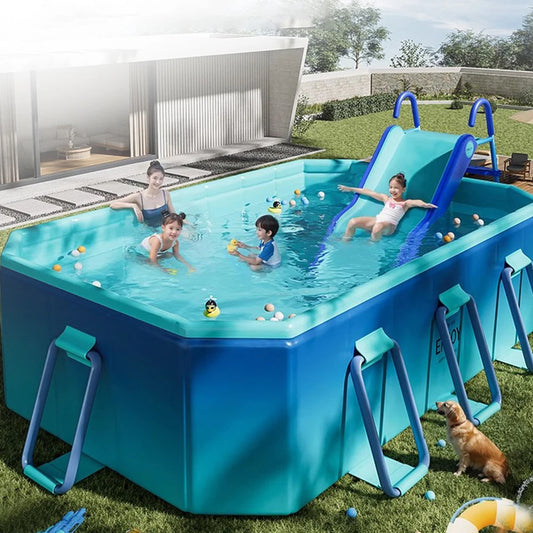NEW Arrivals 3M PVC Swimming Pool Foldable Non-Inflatable Home Outdoor Garden Backyard Summer Water Sports Party For Family Children