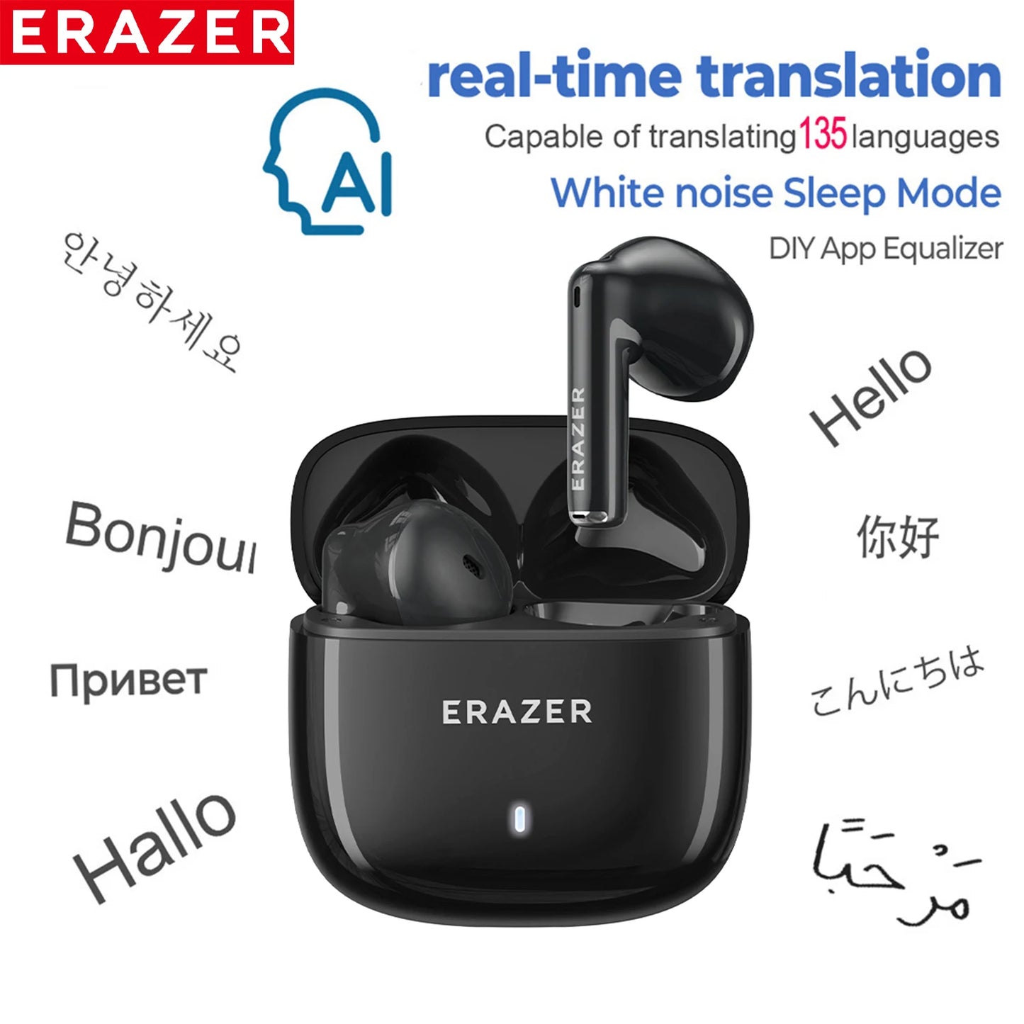 NEW Arrivals [AI Translator Earphones] XT92 PRO Bluetooth Earphones Real-Time Translate Earbuds Wireless Headphones For Travel Business Talking Earbuds