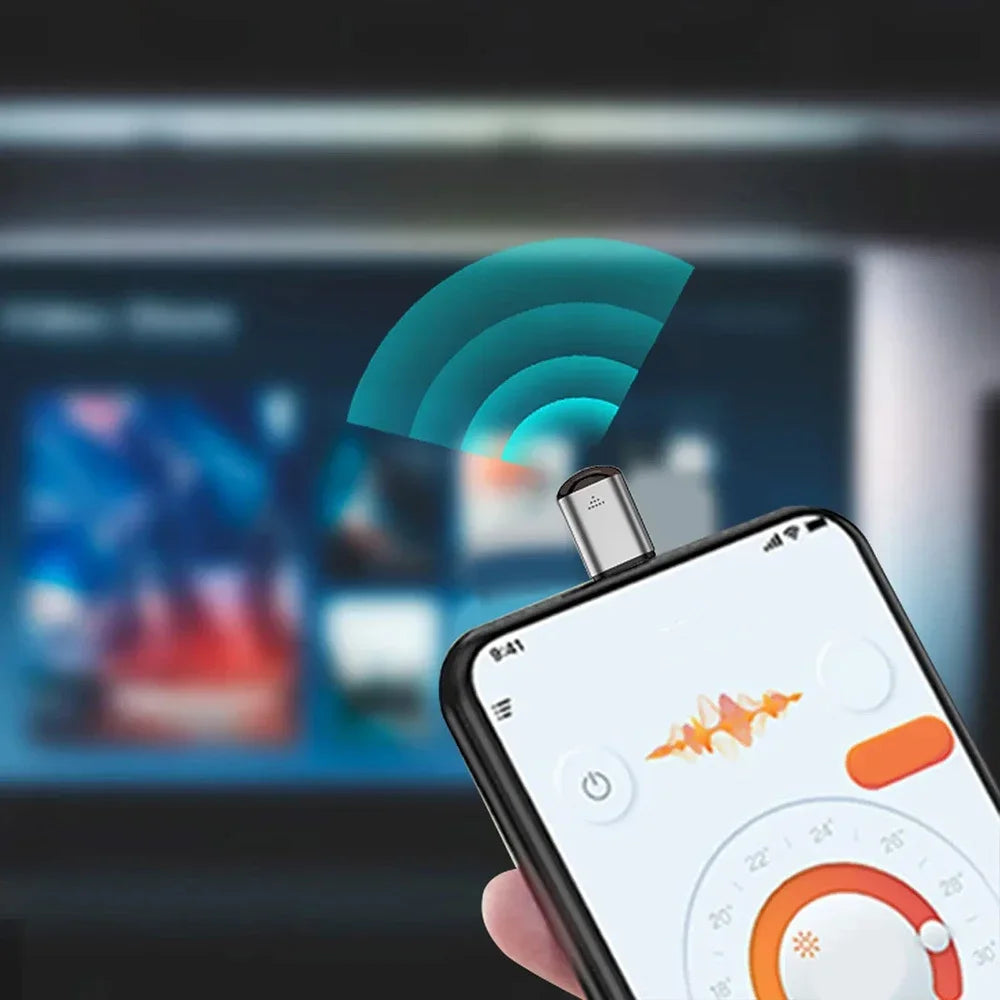 NEW Arrivals Type-C Smartphone Infrared Transmitter Adapter, Smart App Control for TV A/C  and Other Devices with Infrared Remote Functionality Home Electronic Supplies