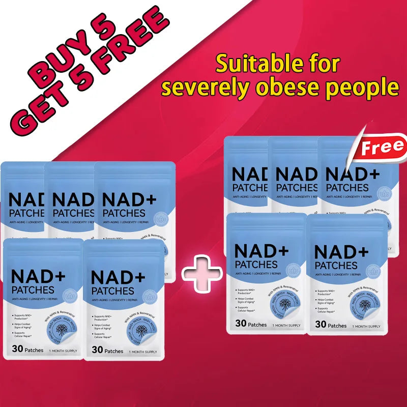 Buy 10 Get 12 Free  NAD+ Weight Management Assistance Patch Easy To Use Body Weight Loss Sticker Women Men Body Care Patches Set Body Care Accessory Sets Health Care Supplies