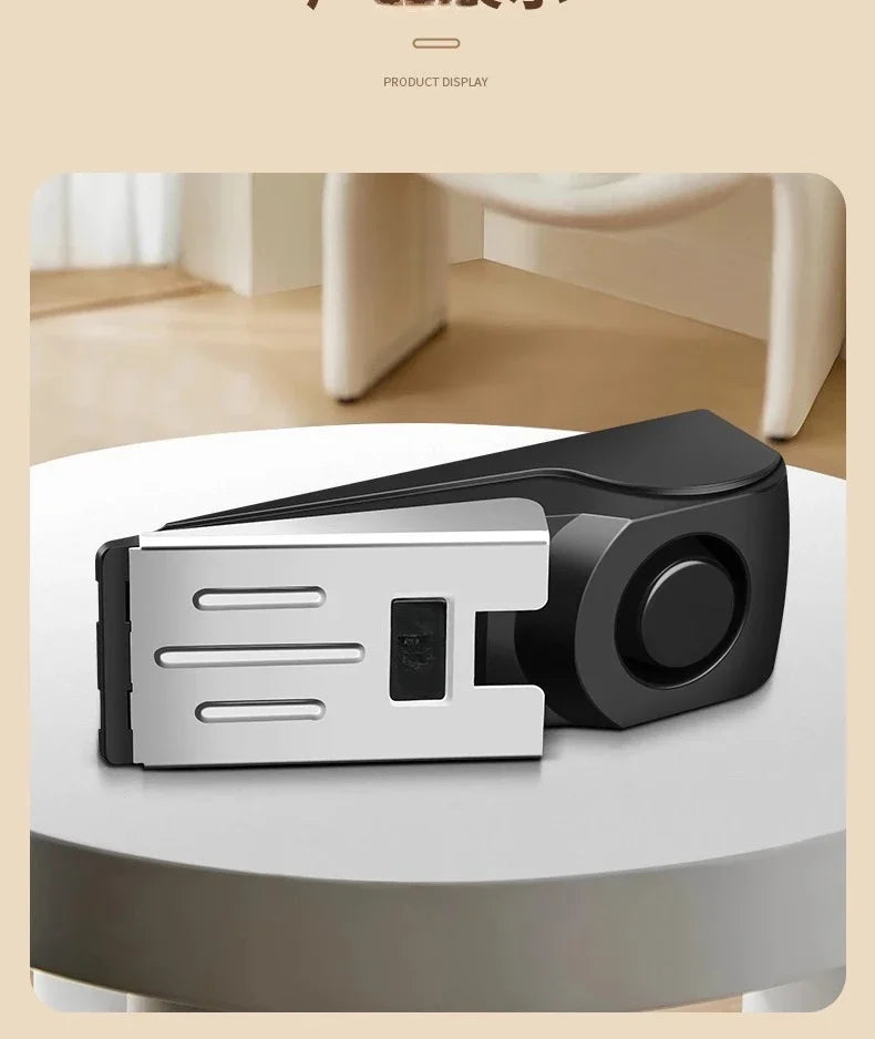 NEW 2-4 PCS Set Sound and Light Portable Anti-Theft Alarm Anti-Wolf Household Door Stopper Crack and Door Plug Hotel Office and B&B Home Alarm for Girls Women Living Alone Home Security Supplies