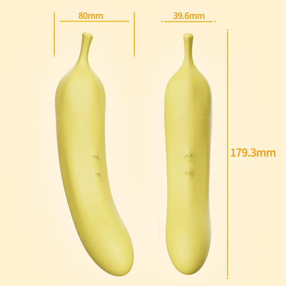 Banana Shape Vagina Sucking Vibrator Intimate Good Nipple Sucker Oral Licking Clitoris Stimulation Powerful Sex Toys for Women