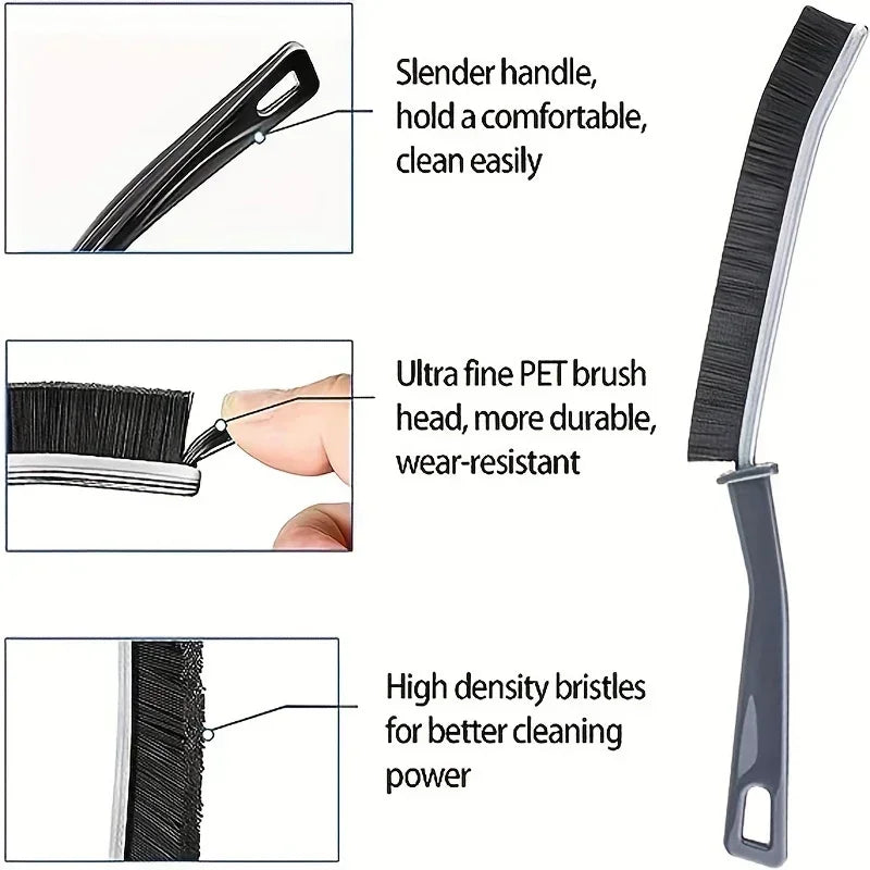 10 PCS Set Hard Bristle Crevice Cleaning Brushes-Thin Gap Cleanings Brush Small Cleaning Grout Brush Kitchen Bathroom Brush Cleaning Tools