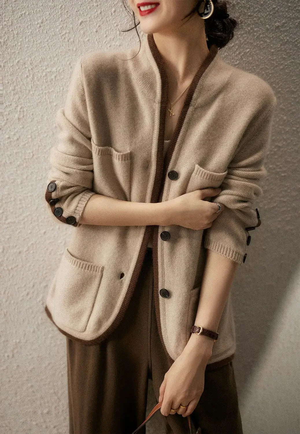 NEW Arrivals M-2XL Loose New In Knitted Handmade Sweater Woman Coat Outerwear Cardigan for Women Korean Style Attractive Fashion Trending Y2K Casual Jackets Ladies Girls Luxury Fashion Clothing Supplies