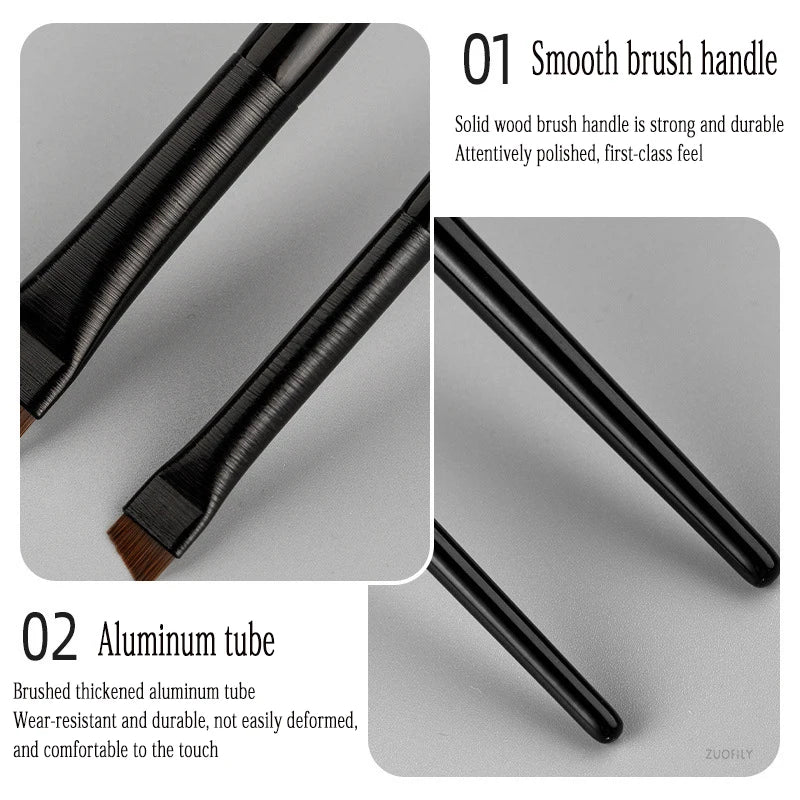 New 1/2pcs Blade Makeup Brushes Angled Thin Eyebrow Brush Flat Fine Eyeliner Brush Professional Liner Brow Beauty Make Up Tool