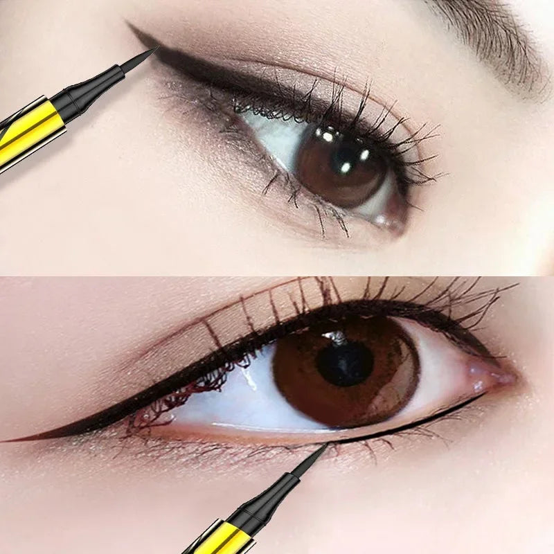 Waterproof Black Liquid Eyeliner Long Lasting Eye Liner Quickly Drying Matte Non-smudge Liquid Eyeliner Pen Eyes Cosmetic Tools