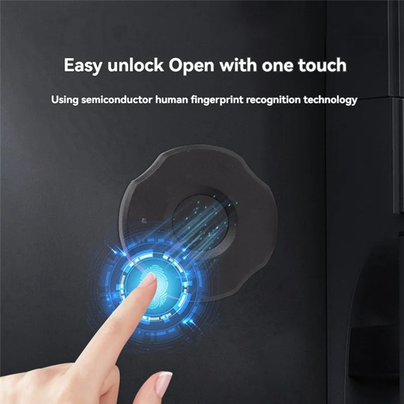 NEW Smart Fingerprint Drawer Lock Cabinet Furniture Electronic Keyless Induction Lock Locker Anti-Theft Password Biometric Lock Home Office Safety Accessories Security Supplies