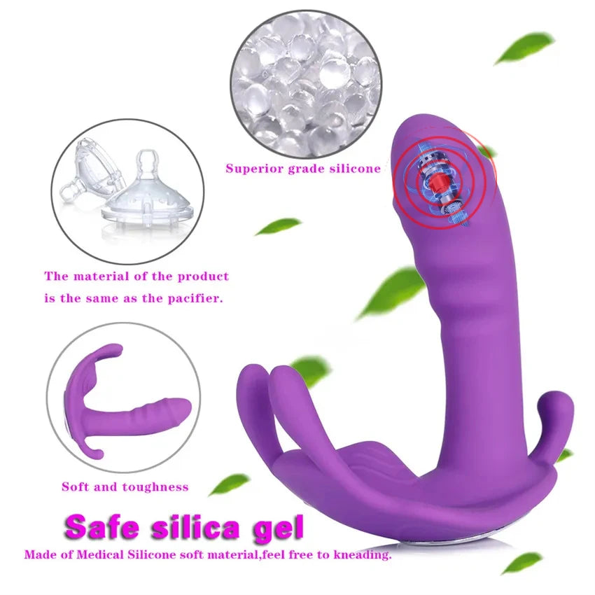 Wearable Wireless APP Control Dildo Vibrator for Masturbator G-Spot Clitoris Nipple Stimulator Massager for Women Adult Sex Toys