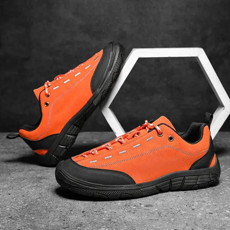 Men's Hiking Shoes Waterproof Wear-resistant Camping Shoes Outdoor Tourism Trekking Sneakers Classic Fashion Casual Sports Shoes